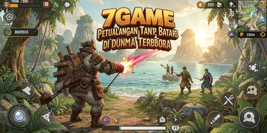 Tampilan gameplay Open World yang mendebarkan di 7GAME.
