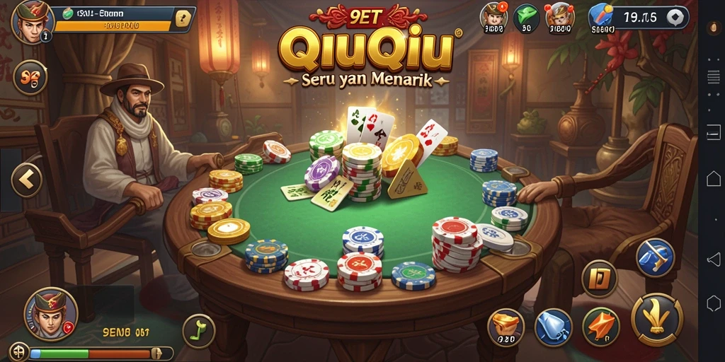 Screenshot gameplay QiuQiu 9ET yang menarik dan seru.