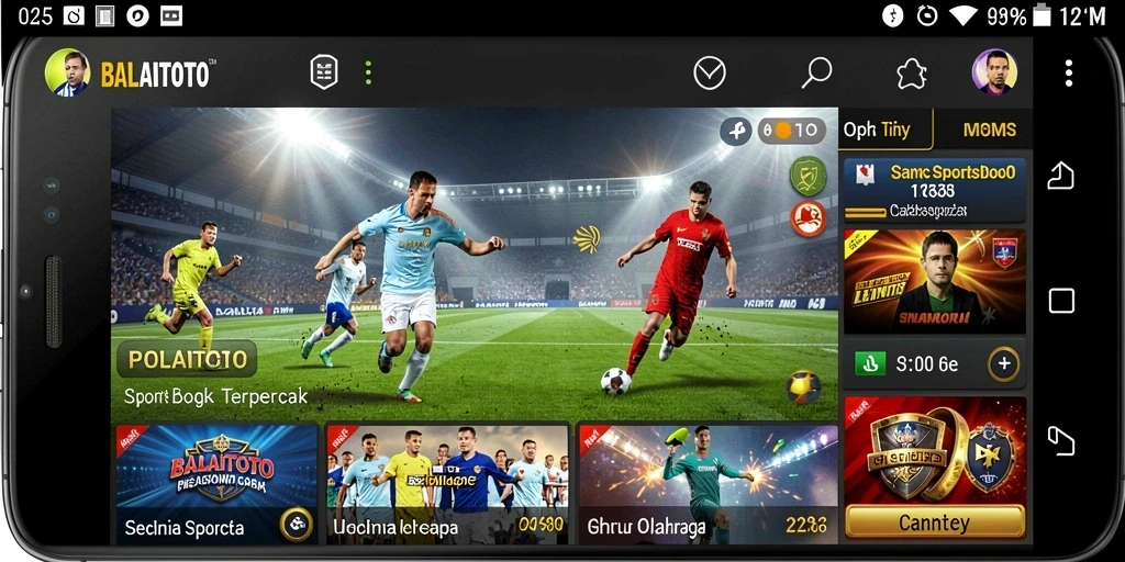 Tampilan menarik dari gameplay Sportsbook BALAITOTO.