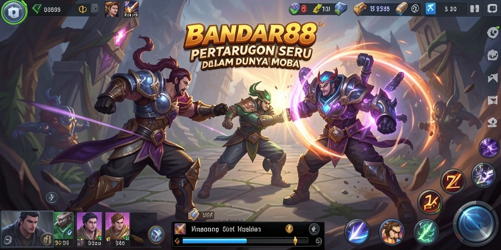 Gameplay seru BANDAR88 dengan aksi MOBA yang menegangkan.