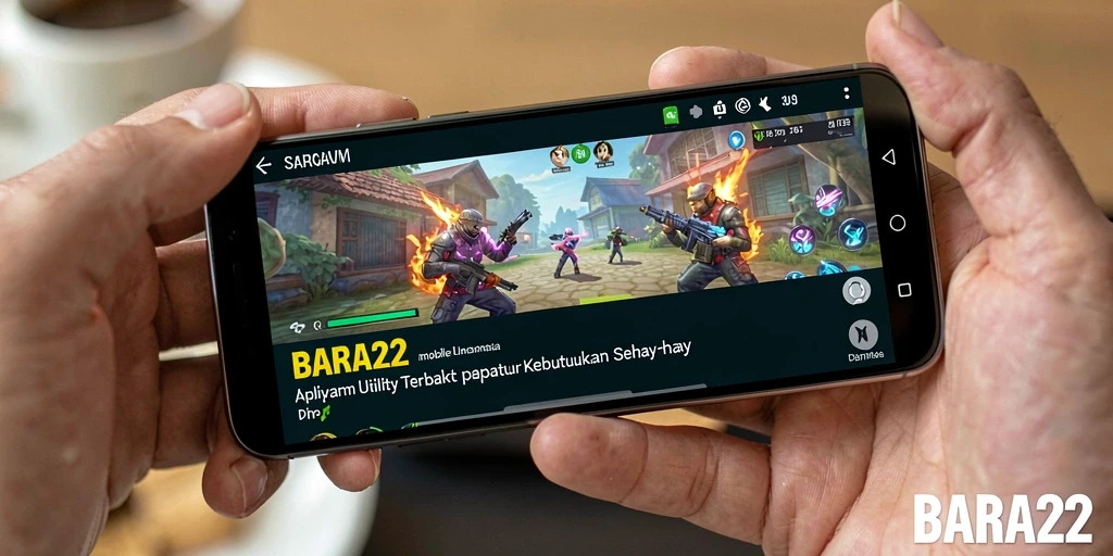 Screenshot utama BARA22 menampilkan antarmuka aplikasi yang modern.