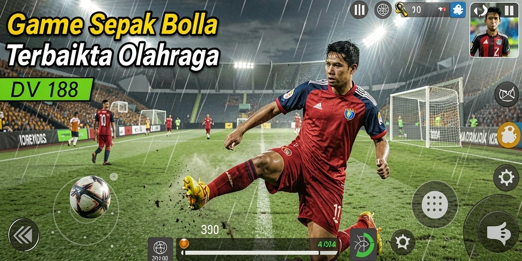 Screenshot gameplay DV188 yang menampilkan aksi seru di lapangan.