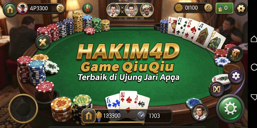 Tampilan menarik saat bermain QiuQiu di HAKIM4D.
