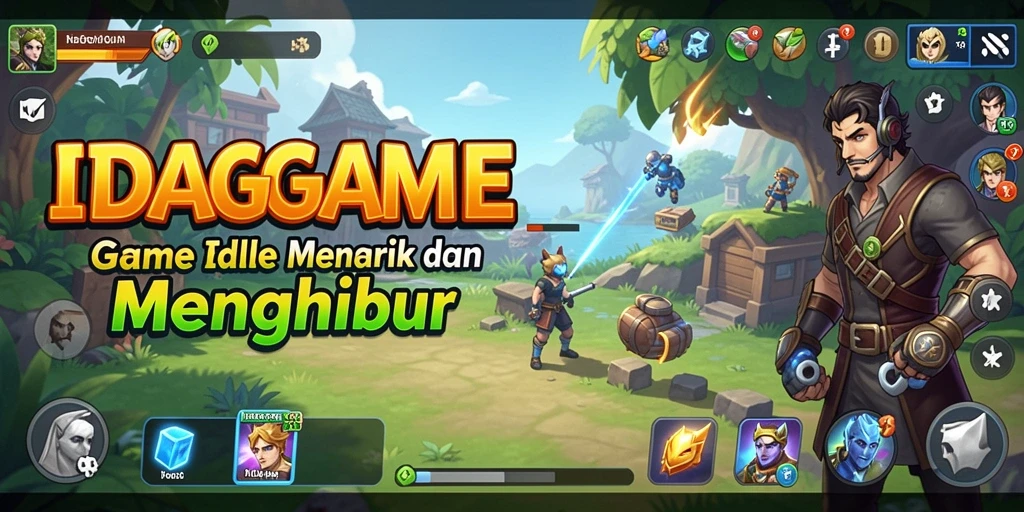 Tampilan utama gameplay IDAGAME yang mengasyikkan dan interaktif.
