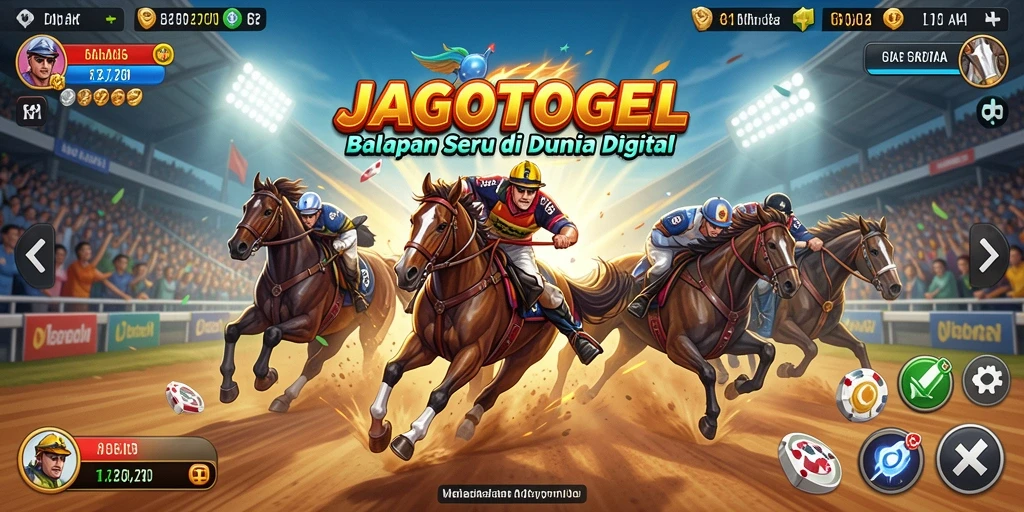 Screenshot gameplay JAGOTOGEL menampilkan aksi balapan yang seru dan grafik menakjubkan.