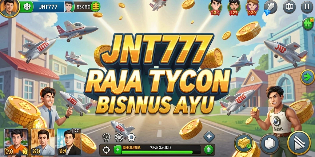 Tampilan screenshot utama JNT777 menampilkan momen seru gameplay Tycoon.