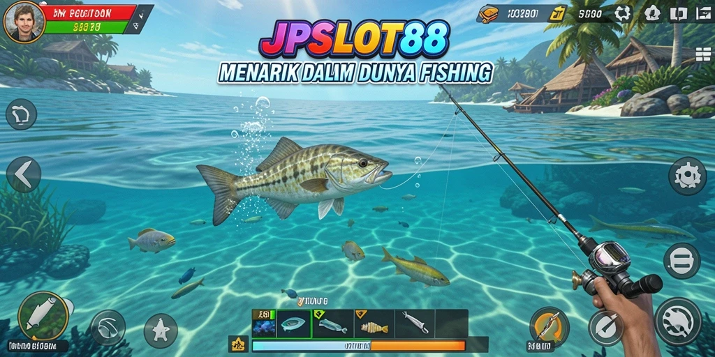 Screenshot gameplay JPSLOT88 yang mendebarkan dalam suasana memancing.