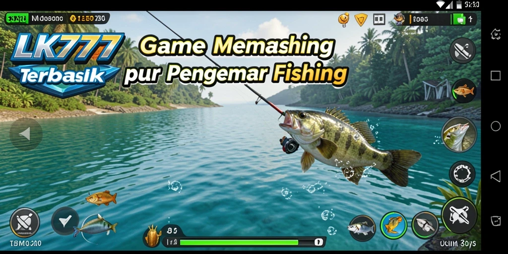 Screenshot LK777 menampilkan gameplay Fishing yang mengasyikkan.