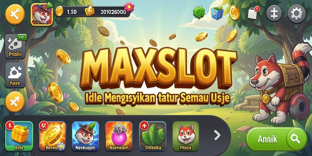 Tampilan gameplay <strong>MAXSLOT</strong> yang menarik dan penuh warna.