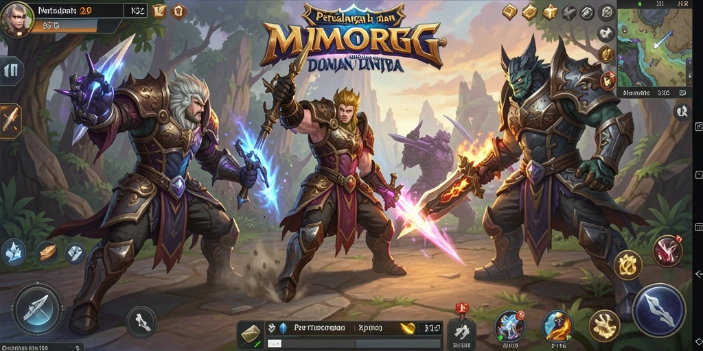 Screenshot gameplay N32 menampilkan aksi seru dalam MMORPG.