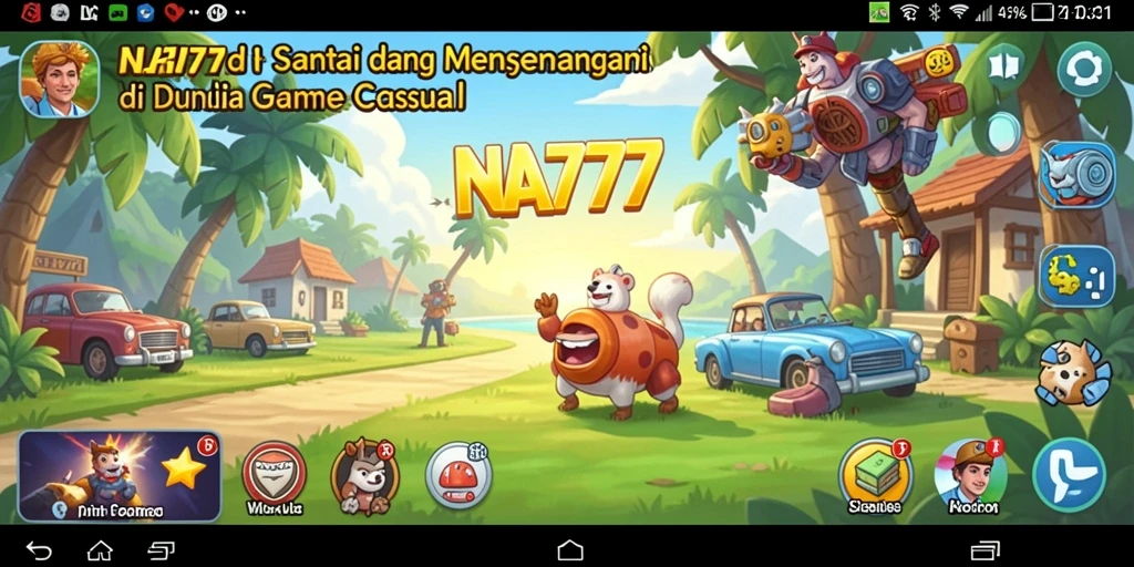 Tangkapan layar gameplay NA777 menunjukkan keseruan permainan Casual.