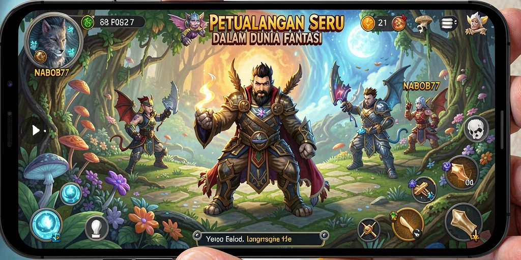 Tangkapan layar NABOB77 menampilkan aksi petualangan yang mendebarkan.