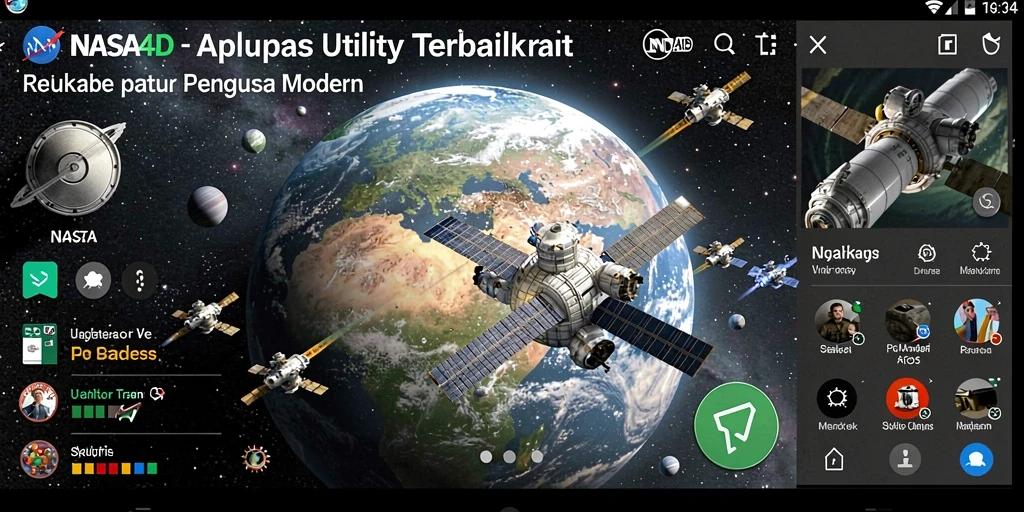 Tampilan utama aplikasi NASA4D dengan fitur-fitur Utility.