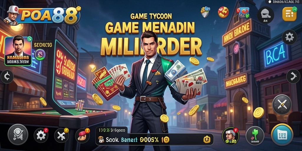 Screenshot menarik dari gameplay POA88 yang menggambarkan keseruan Tycoon.
