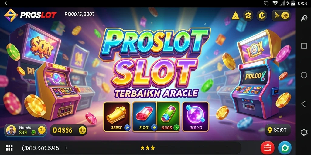 Tampilan permainan slot yang menarik dan penuh warna dalam PROSLOT.