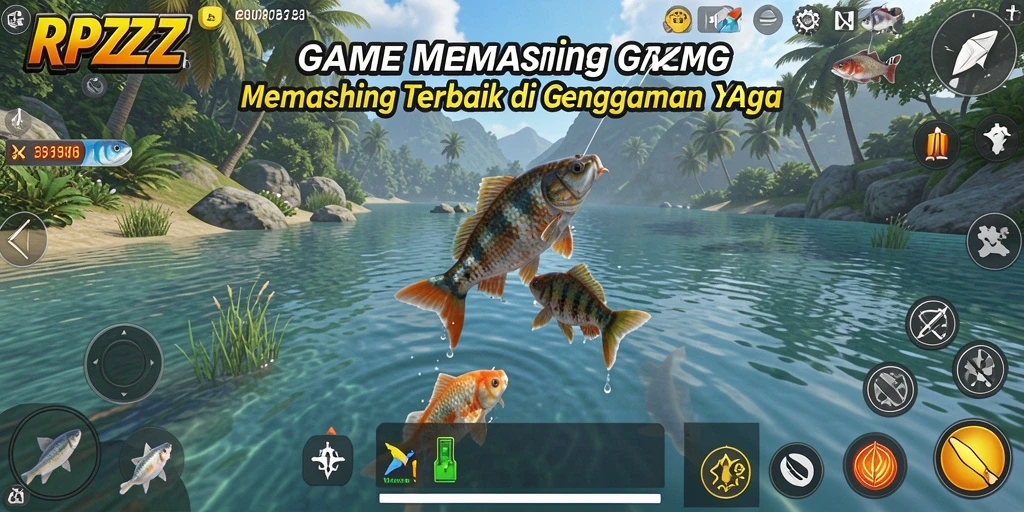 Tangkapan ikan besar di dalam game RPZZZ yang memukau.