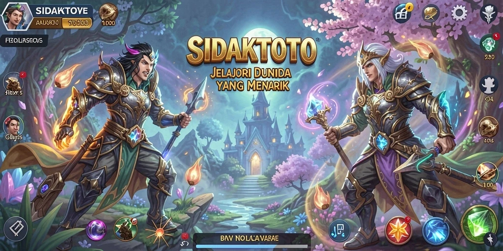 Tangkapan layar utama menampilkan aksi pertempuran seru dalam SIDAKTOTO.