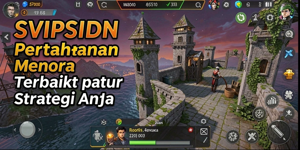 Tampilan gameplay menara pertahanan yang mendebarkan di SVIPSIDN.