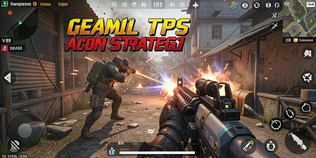 Screenshot gameplay V89 yang menunjukkan aksi tembak menembak yang mendebarkan.