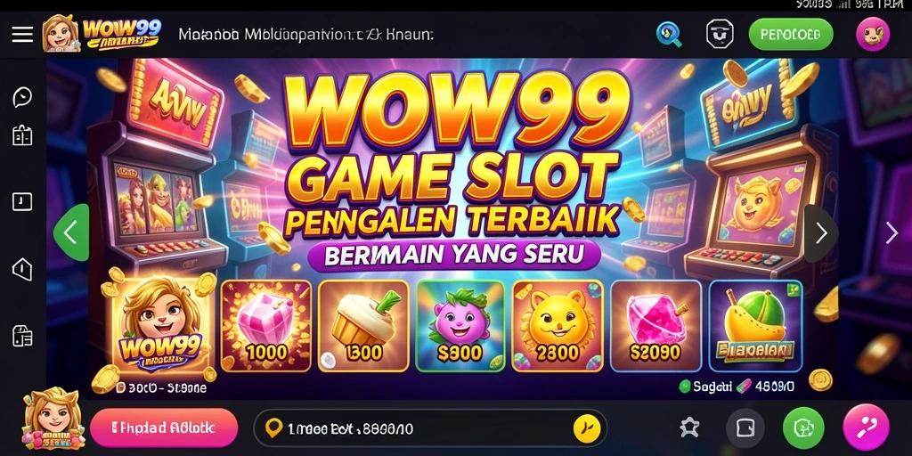 Screenshot WOW99 menampilkan gameplay seru dalam permainan Slot.